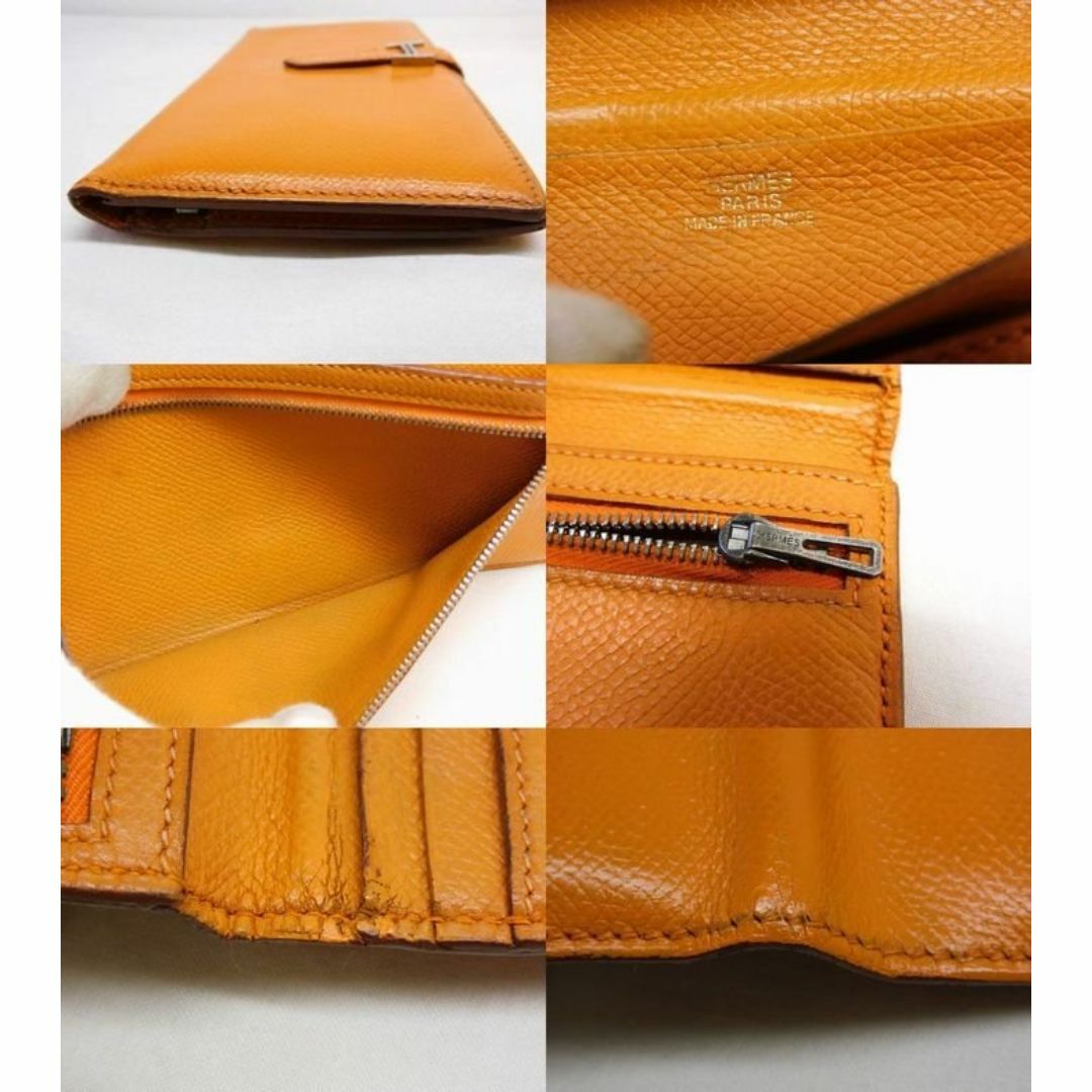 HERMES - エルメス 長財布 ベアンクラシック シェーブル