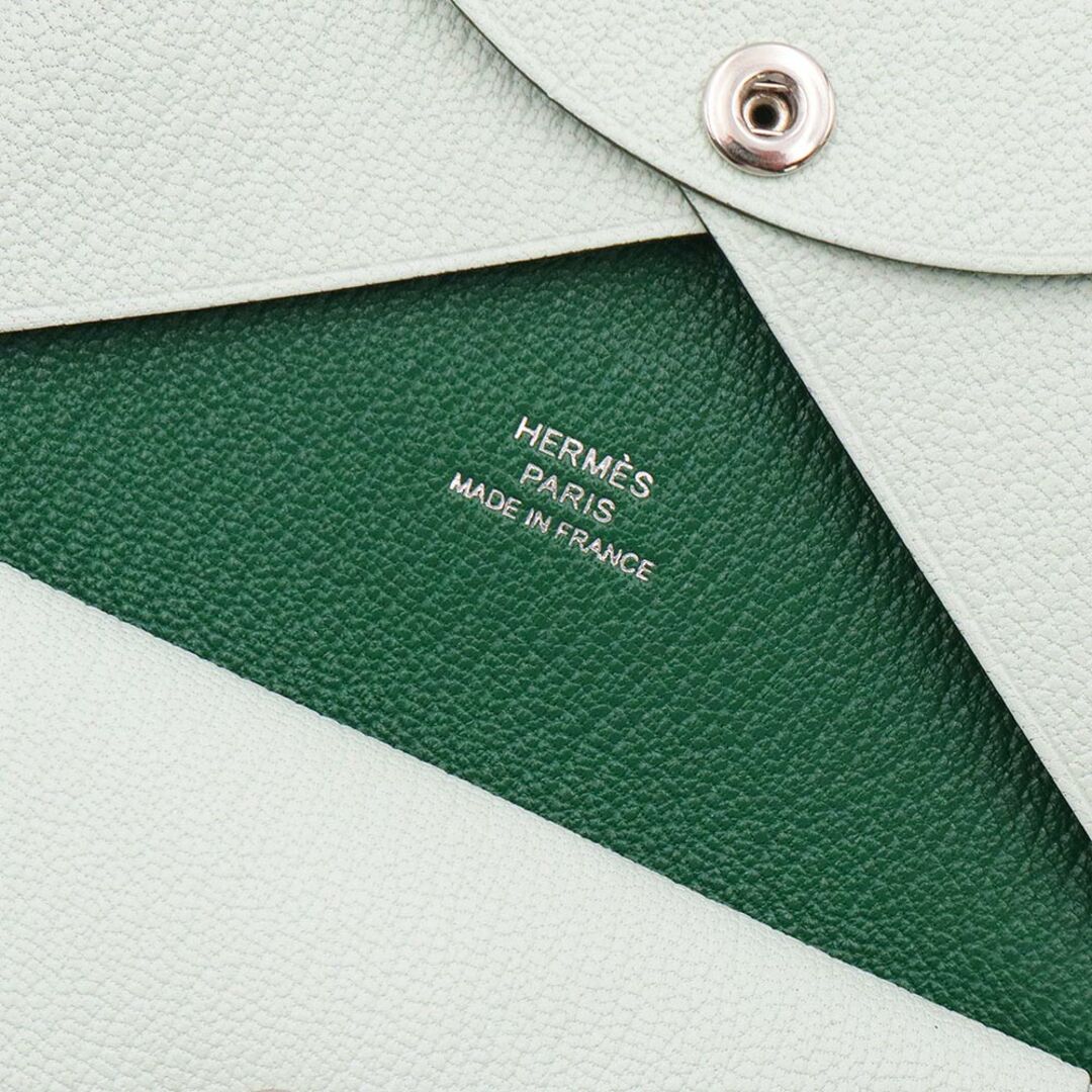 グリーン【HERMES】 カルヴィ デュオ ヴェルソ 財布 HERMES - エルメス カルヴィ デュオ コンパクト ヴェルソ コイン