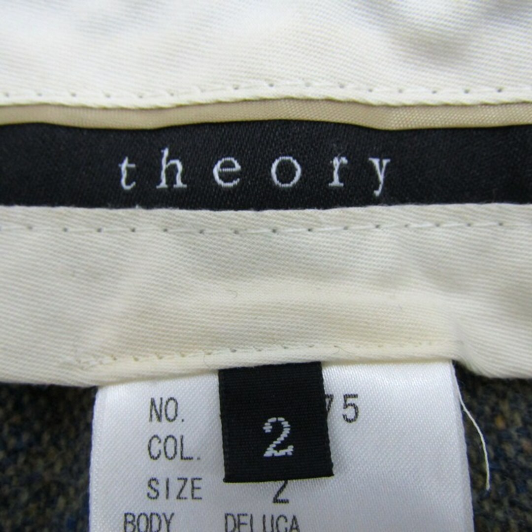 美品 Theory ネイビー 麻混パンツ サイズ0 2024年 - メルカリ