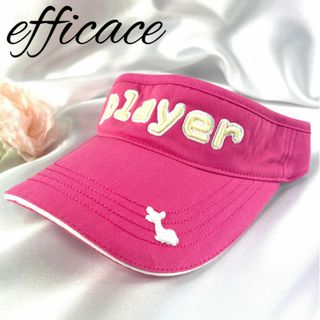 エフィカス efficace サンバイザー ゴルフ 刺繍 フリー 新品未使用