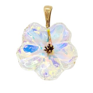 バカラ(Baccarat)のバカラ Baccarat チェリーブロッサム 桜 イリゼ ペンダントトップ K18 4.6g オーロラ クリスタル【中古】(その他)