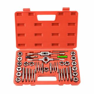 【特価商品】タップダイスセット 40PCS ネジ山 ネジ穴 修正 ネジ山補修キッ(その他)