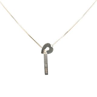 グッチ(GUCCI)のグッチ ラリアット ハート モチーフ ベネチアンチェーン ペンダントネックレス SV925 シルバー レディース GUCCI 【1-0216444】(ネックレス)