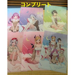 ホロライブクリアファイル　ファミマ明治コラボ　コンプリート6枚セット