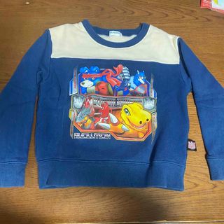 子供服　キッズ服　男の子　デジモン　トレーナー　120cm 裏起毛　ネイビー