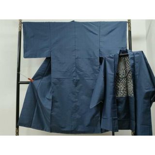 平和屋着物●男性　本場大島紬　アンサンブル　80亀甲　総詰め　正絹　逸品　未使用　CAAU1603yc