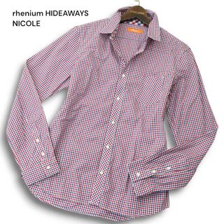 rhenium HIDEAWAYS NICOLE ハイダウェイ ニコル 通年★ 長袖 チェック シャツ Sz.50 メンズ(シャツ)