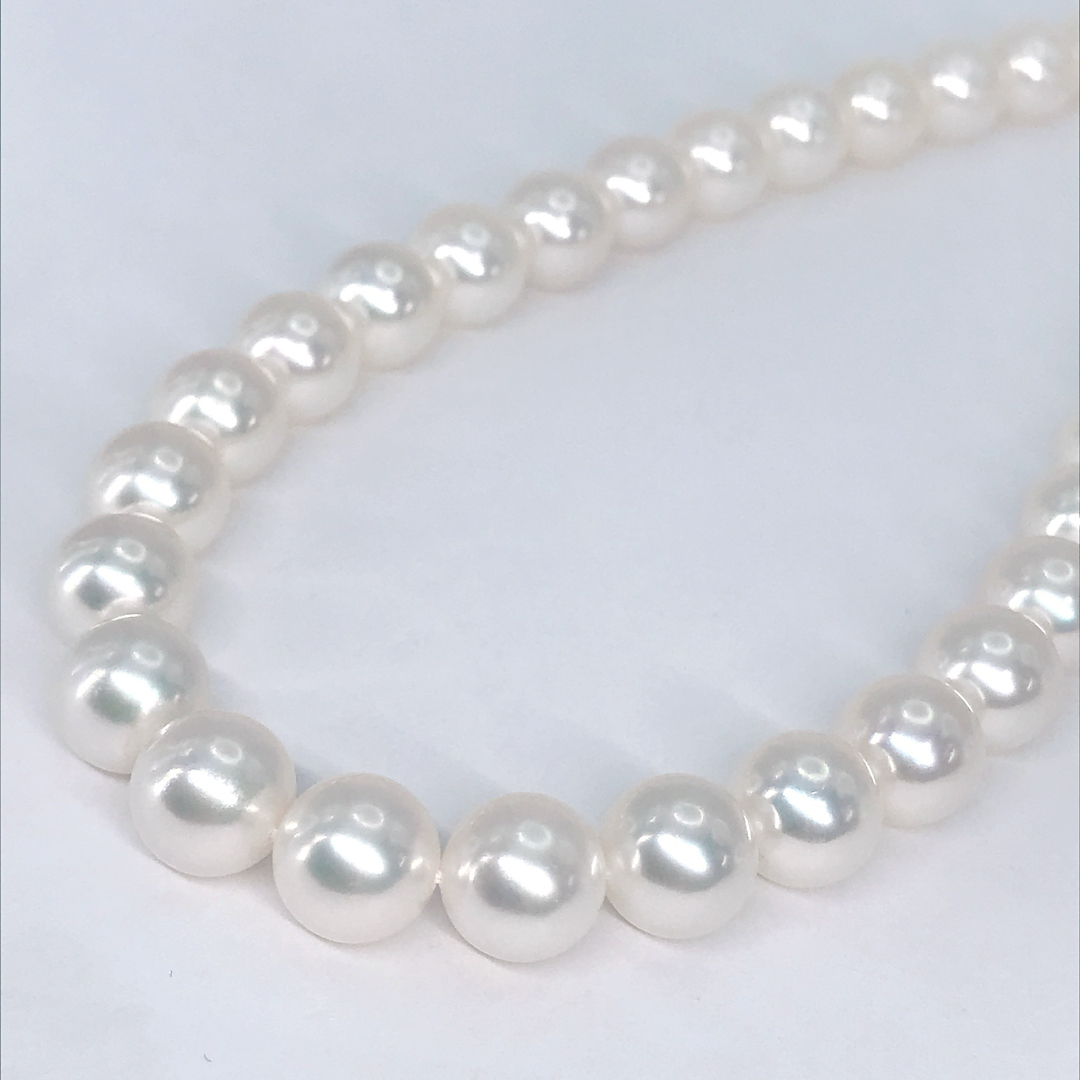 ミキモト パールネックレス K18 8.5mm~9.0mm アコヤ 真珠 現行品 レディースのアクセサリー(ネックレス)の商品写真