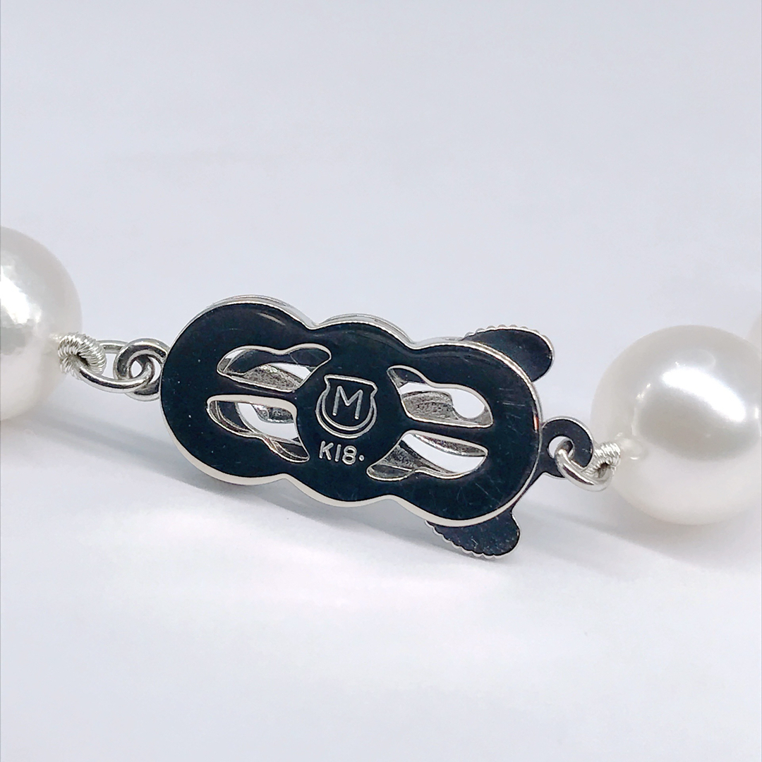 ミキモト パールネックレス K18 8.5mm~9.0mm アコヤ 真珠 現行品 レディースのアクセサリー(ネックレス)の商品写真