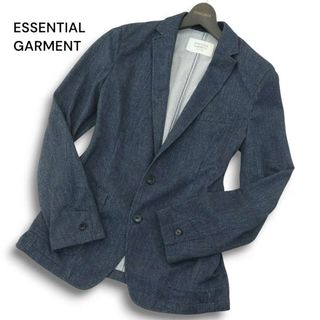 エッセンシャルガーメントメンズビギ(ESSENTIAL GARMENT MEN'S BIGI)のESSENTIAL GARMENT メンズビギ 春夏 デニム風★ 2B スリム テーラード ジャケット Sz.S　メンズ ネイビー(その他)