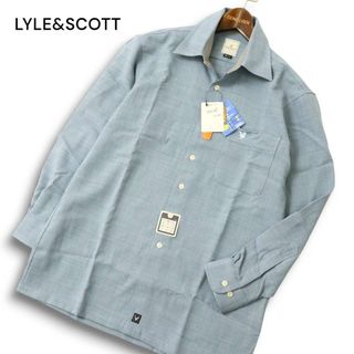 ライルアンドスコット(LYLE&SCOTT)の【新品 未使用】 LYLE&SCOTT ライル＆スコット 通年 ロゴ刺繍★ 長袖 シャツ Sz.M メンズ(シャツ)