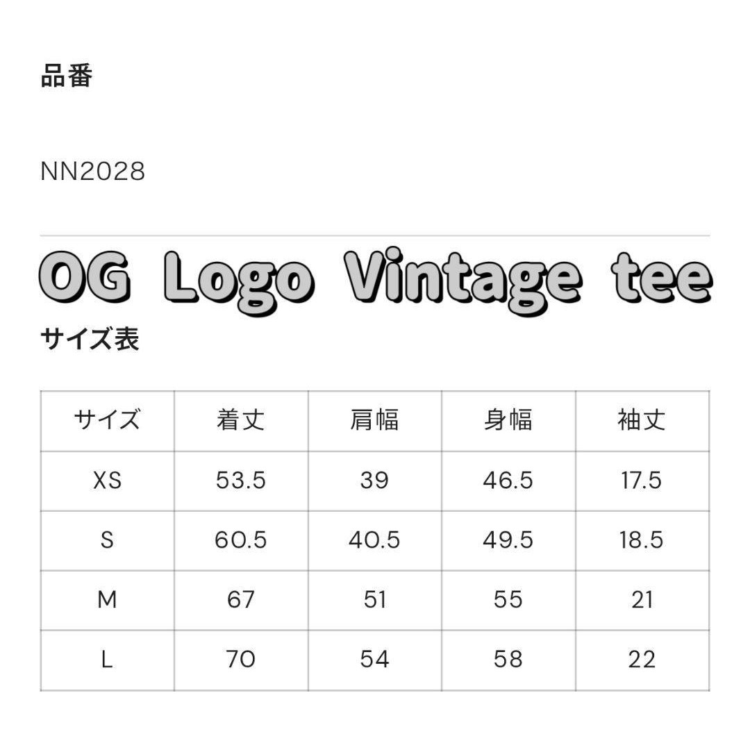 新品　正規品　Lサイズ　OG Logo Vintage tee　グレー メンズのトップス(Tシャツ/カットソー(半袖/袖なし))の商品写真