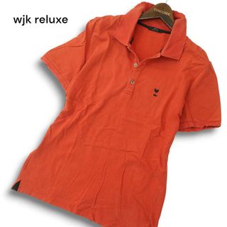 wjk reluxe ダブルジェイケイ リラックス 春夏 半袖 ダメージ加工★ストレッチ ポロシャツ Sz.L メンズ 日本製(ポロシャツ)