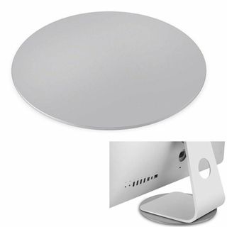 DAISII 360° 回転モニターベース シルバーアルミニウム 回転台 コンピ(PC周辺機器)