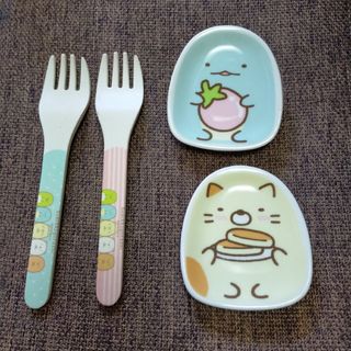 一番くじ　すみっコぐらし　すみっコともぐもぐハッピータイム　F賞　ミニプレート(キャラクターグッズ)