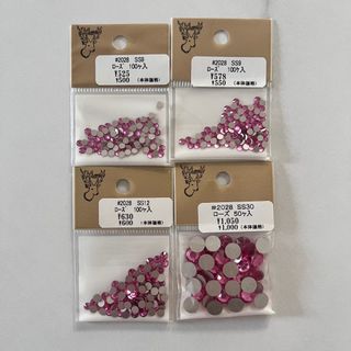 送料込 ローズ 4袋 スワロフスキー