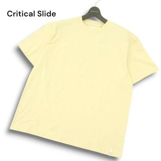 【新品 未使用】 TCSS Critical Slide クリティカルスライド ロゴ刺繍★ 半袖 クルーネック カットソー Tシャツ Sz.L メンズ(Tシャツ/カットソー(半袖/袖なし))