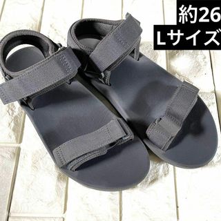 ユニクロ　グレー スポーツサンダル ストラップ付き　サイズL(ノーカラージャケット)