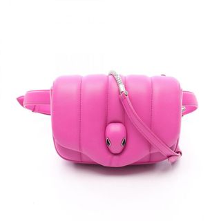 ブルガリ(BVLGARI)のブルガリ BVLGARI BVLGARI × AMBUSH セルペンティ ウエストバッグ ボディバッグ バッグ レザー レディース ピンク系 【中古】(ボディバッグ/ウエストポーチ)
