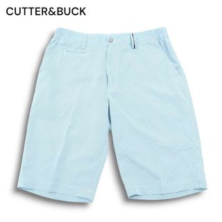 CUTTER&BUCK カッター＆バック ゴルフ 春夏 総柄★ ハーフ ショート パンツ Sz.L メンズ(ウエア)