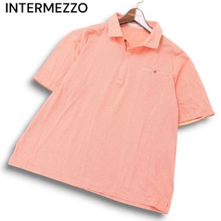 INTERMEZZO インターメッツォ レナウン 春夏★ 半袖 ポロシャツ Sz.3L メンズ 日本製 大きいサイズ 特大(ポロシャツ)