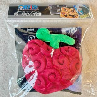 新品ワンピース ポーチ&タオル オペオペの実 小物入れ　赤