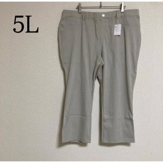 美脚 レギンスパンツ アンクル丈 ストレッチ ウエストゴム 5L 大きいサイズ(スキニーパンツ)