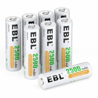 EBL 単3電池 充電式 8本セット 大容量2500mAh長持ち ニッケル水素充(その他)