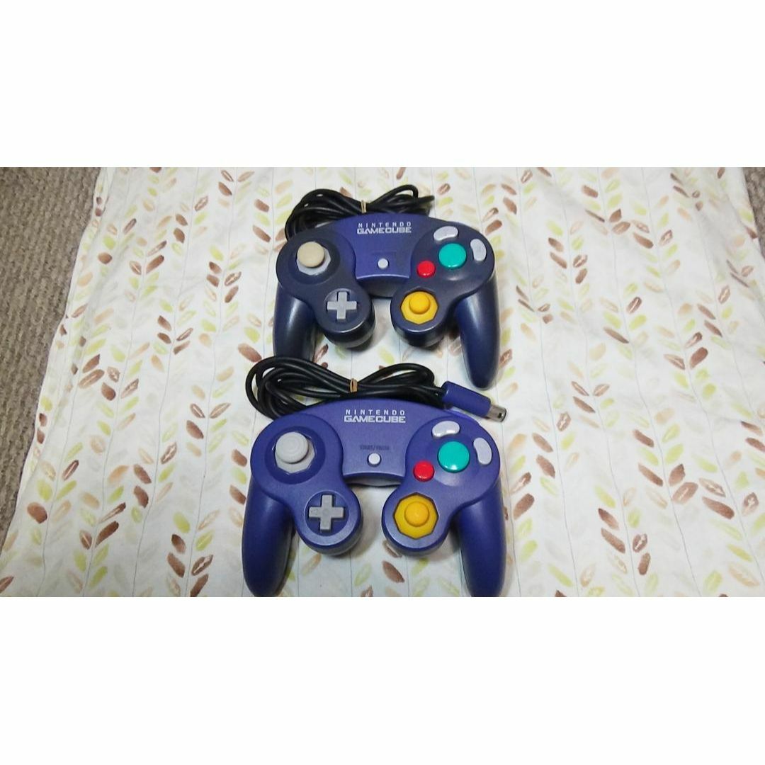ゲームキューブ　バイオレット　コントローラー　任天堂 エンタメ/ホビーのゲームソフト/ゲーム機本体(家庭用ゲーム機本体)の商品写真