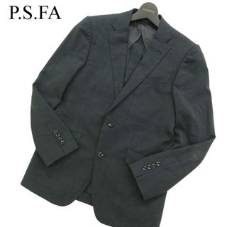 P.S.FA パーフェクトスーツファクトリー 春夏 背抜き★ 2B ウール テーラード ジャケット Sz.92A5　メンズ グレー ビジネス(その他)