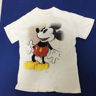 ベルバシーン(VELVA SHEEN)の古着　Velva sheen Tシャツ USA製 半袖　ミッキー　Tシャツ　汚れ(Tシャツ(半袖/袖なし))