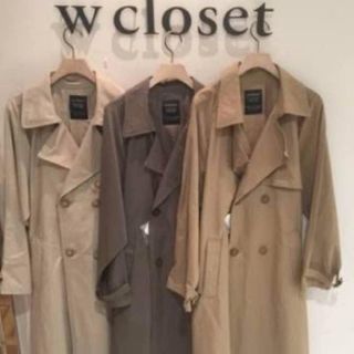 ダブルクローゼット(w closet)の新品未使用春トレンチコートwcloset(トレンチコート)