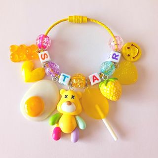 ☆じゃらじゃらキーホルダー☆ イエロー(キーホルダー/ストラップ)
