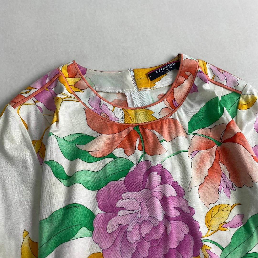 LEONARD(レオナール) 長袖カットソー サイズLL レディース美品
