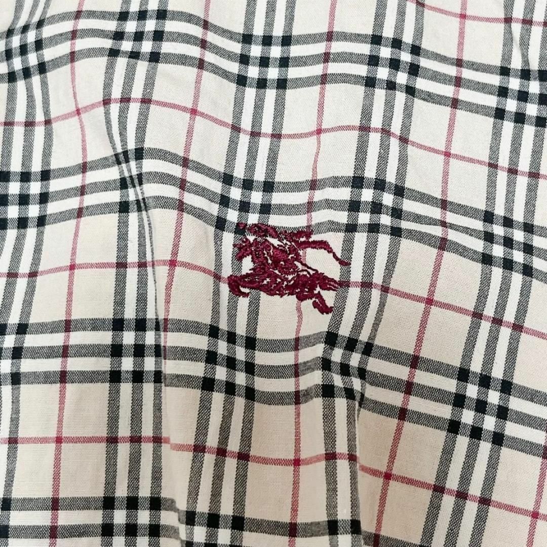 BURBERRY BLUE LABEL(バーバリーブルーレーベル)のバーバリーブルーレーベル　シャツ　ノバチェック ブラウス　ロゴ刺繍　ホースロゴ レディースのトップス(シャツ/ブラウス(長袖/七分))の商品写真