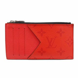 ルイヴィトン(LOUIS VUITTON)のルイ・ヴィトン LOUIS VUITTON 財布 レディース メンズ ブランド コインケース タイガラマ コインカードホルダー ルージュ M30829 小銭入れ カード入れ おしゃれ 小さめ ロゴ 【中古】(コインケース)