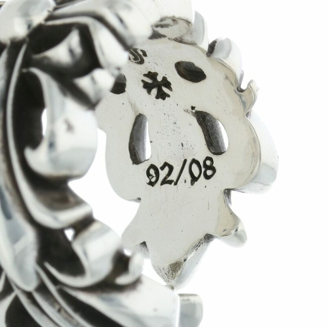 Chrome Hearts DBL FLRL CRS Double Floral Cross Silver Ring