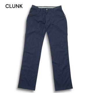 CLUNK クランク ゴルフ 通年★ ジップ スラックス パンツ Sz.L メンズ 紺 ネイビー(ウエア)