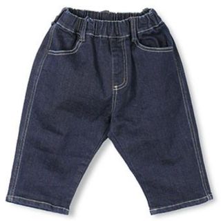 ブランシェス(Branshes)のブランシェス デニムハーフパンツ 120cm ネイビー 7部丈　サルエル風(パンツ/スパッツ)