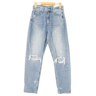 アメリカンイーグル(American Eagle)の【新品 未使用】 AMERICAN EAGLE OUTFITTERS アメリカンイーグル アウトフィッターズ 加工 デニム パンツ Sz.24 レディース(デニム/ジーンズ)