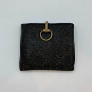 グッチ(GUCCI)のGUCCI GG柄 Dリング付き 二つ折り財布 (折り財布)
