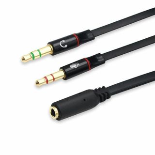 【在庫セール】オーディオ変換ケーブル 3.5mmオーディオ分配ケーブル Deea(その他)