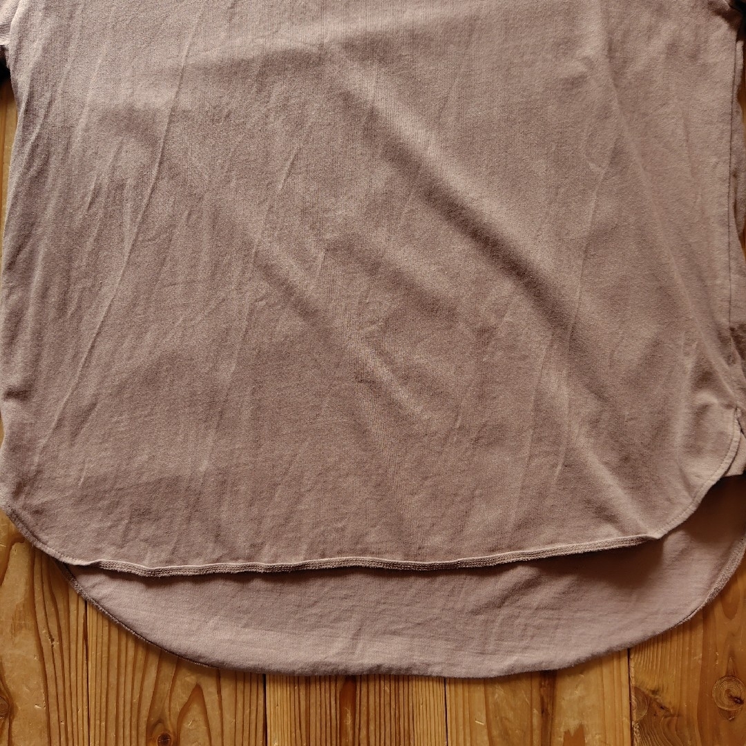 PAGEBOY(ページボーイ)のPAGEBOY ページボーイ BIGシルエットT ベージュ チュニックTシャツ レディースのトップス(Tシャツ(半袖/袖なし))の商品写真