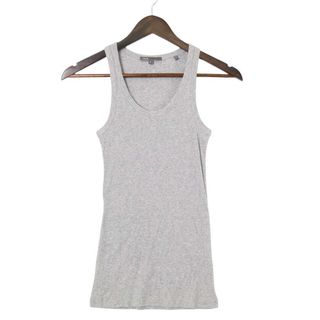 VINCE. ヴィンス 春夏★ リブ タンクトップ ノースリーブ カットソー インナー Sz.S レディース 灰 グレー(タンクトップ)