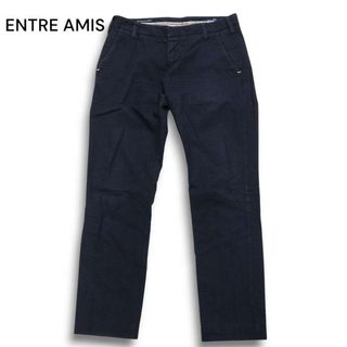 アントレアミ(ENTRE AMIS)のENTRE AMIS アントレアミ 通年 TK America Slim ストレッチ★ 総柄 スリム スラックス パンツ Sz.30 メンズ ネイビー(その他)