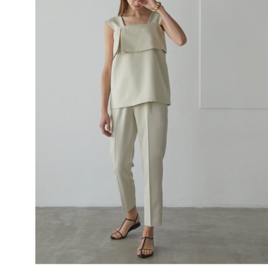bow.a twill tops トップス　パンツ　セットアップ　キャミ　ボウエ