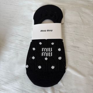 MIUロゴ入りレディースソックス ブラック(ソックス)