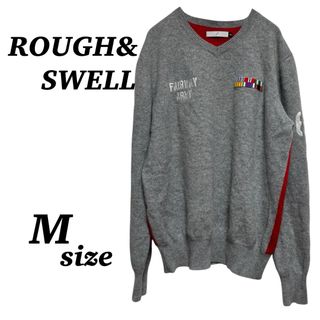 【ROUGH&SWELL】トレーナー　グレー　カシミヤ100  ゴルフ(ニット/セーター)