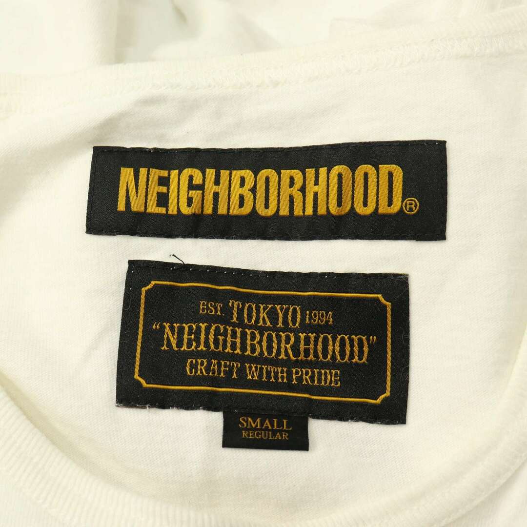 NEIGHBORHOOD(ネイバーフッド)の18SS★ NEIGHBORHOOD ネイバーフッド PAP/C-CREW.SS★ 春夏 ロゴ プリント 半袖 Tシャツ カットソー Sz.S メンズ 白 メンズのトップス(Tシャツ/カットソー(半袖/袖なし))の商品写真