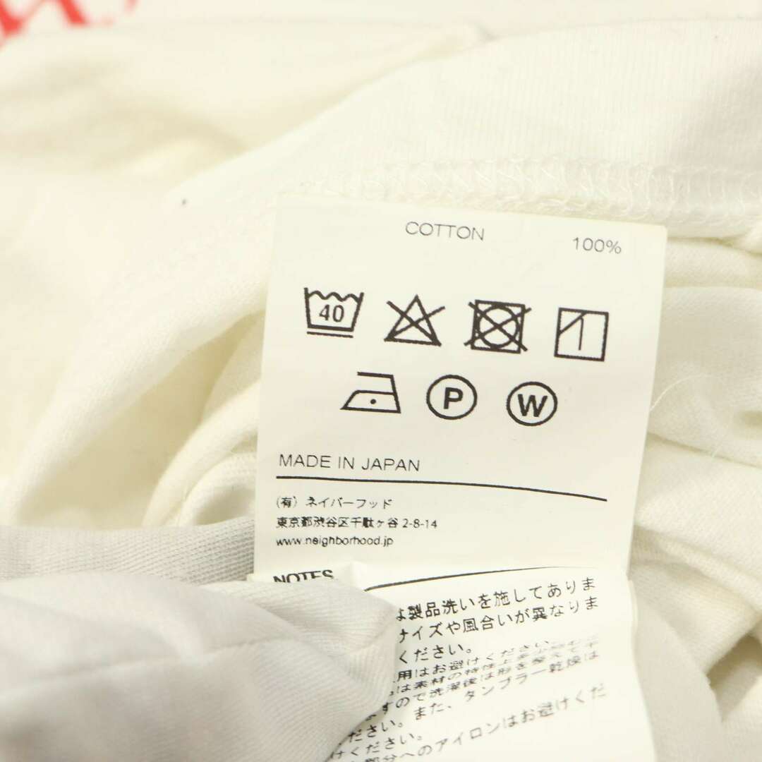 NEIGHBORHOOD(ネイバーフッド)の18SS★ NEIGHBORHOOD ネイバーフッド PAP/C-CREW.SS★ 春夏 ロゴ プリント 半袖 Tシャツ カットソー Sz.S メンズ 白 メンズのトップス(Tシャツ/カットソー(半袖/袖なし))の商品写真
